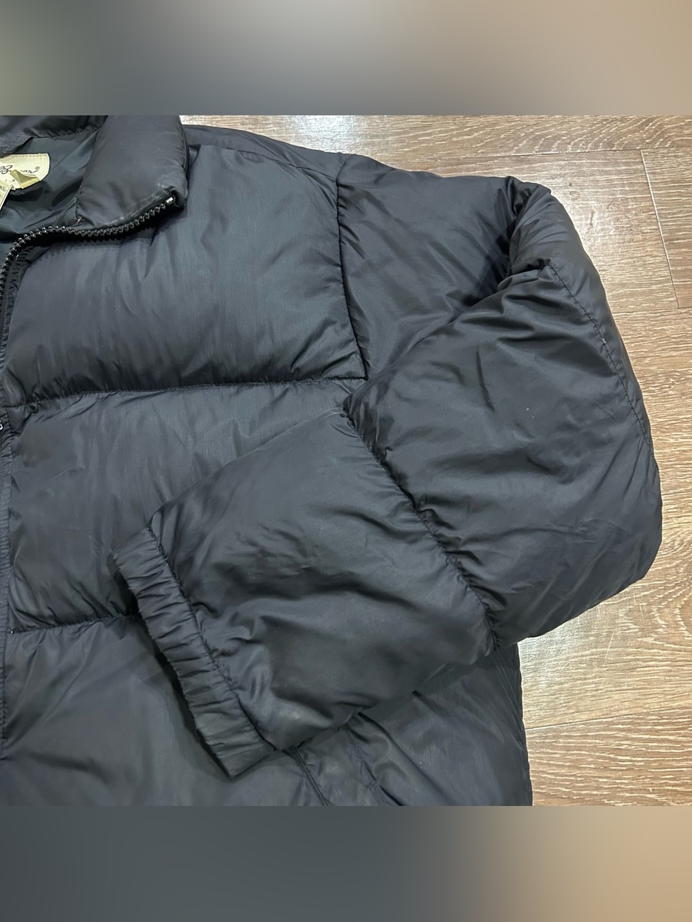 Vintage Eddie Bauer Goose Down Puffer Jacket Mens Large Black Full Zip Outdoor - Picture 7 of 8